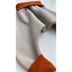 sarouel molleton beige et rouille