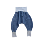sarouel molleton gris et bleu matelassé