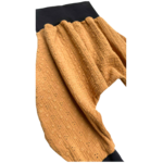 sarouel jersey gaze brodée camel noir(1)