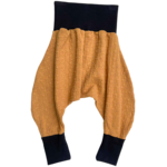 sarouel jersey gaze brodée camel noir(2)
