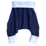 sarouel jersey gaze brodée bleu marine blanc(1)