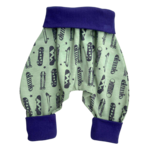 sarouel jersey skate vert bleu