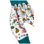 sarouel jersey feuillages vert
