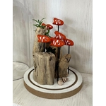 cloche deco poissons artisanal bois