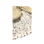 gilet laine pyrenees blanc etoiles noir gaze coton