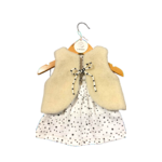 gilet laine pyrenees blanc etoiles noir gaze coton jupe enfant