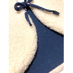 gilet laine pyrénées bebe bleu marine