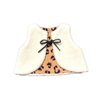 gilet berger laine france léopard caramel artisanal
