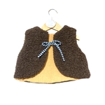 gilet laine pyrenees marron bebe