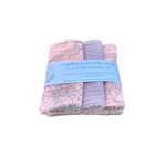 Ensemble découverte de 3 lingettes démaquillantes et 1 serviette visage. bambou