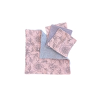 routine visage lingettes bambou serviette rose