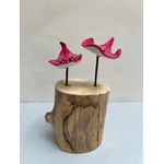 duo raies roses bois flotté landes artisanal