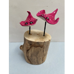duo raies roses bois flotté landes artisanal