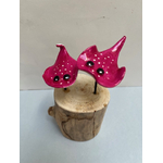 duo raies roses bois flotté landes artisanal