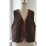 gilet laine marron gaze grenadine