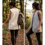 gilet LONG DG gris clair