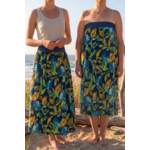 jupe longue robe bustier plage 2en1 artisanat landais france créatrice