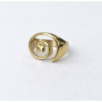 bague coquilalge argent doré