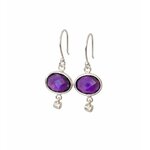 boucles amthystes zircon argent