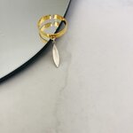 bague planche surf argent doré (3)