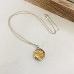 collier chaine argent citrine vague (2)