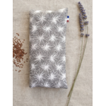 eye pillow coussin relaxation graines lin bio lavande coton artisanal france oursin gris