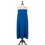 jupe 2en1 bustier gaze coton uni artisanal ccreatrice france poche