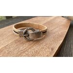 bracelet liege boucle ceinture fait main noir