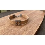 bracelet liege artisanal landes etoile metal