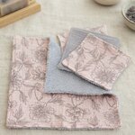 LSV kit lingettes serviette visage routine rose