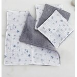 LSV kit lingettes serviette visage routine gris