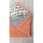cape bain bambou eponge gaze coton cadeau naissance artisanal local france