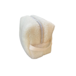 trousse toilette laine mouton moumoute ecru