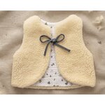 gilet laine pyrénées ecru artisanal lades pays basque gaze coton motifs naturel