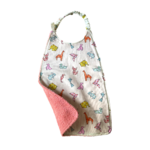 serviette cantine réversible coton artisanal france landes éponge blanc origami animaux (1)