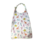 serviette cantine réversible coton artisanal france landes éponge blanc origami animaux