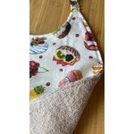 serviette cantine réversible coton artisanal france landes éponge patisseries