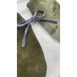 gilet gaze coton molleton bambou naturel artisanal réversible ecru tie die kaki olive