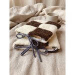 pochette lecture housse livre laine artisanal poche et broché cosy