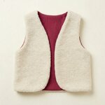 gilet laine ecrue gaze coton lie de vin2
