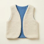 gilet laine ecrue gaze coton bleu barbeau2