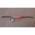 bracelet macramé chaine cuivre saumon