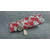sac pain baguette fleur rouge gris coton oekotex