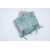 tapis a langer bambou coton enduit corail bleu