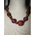 collier ras de cou perles en bois et polymère marron léopard fait main artisanal soustons landes (2)