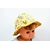 bob chapeau réversible coton enfant bébé animaux tipis indiens savane jaune soleil