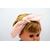 bandeau bébé fille double gaze coton artisanal créatrice francaise rose pâle