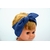 bandeau bébé fille double gaze coton artisanal créatrice francaise bleu uni