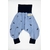 sarouel double gaze coton basket tupe converse noir sur fond bleu poudré artisanal créatrice francaise