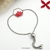 bracelet ajustable acier inox fleur ixora martinique rouge (5)